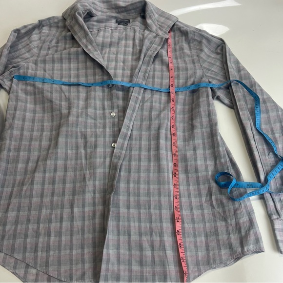 Van Heusen men’a gray button up shirt L m151-34 - Picture 3 of 4